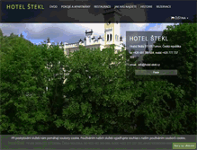 Tablet Screenshot of hotel-stekl.cz